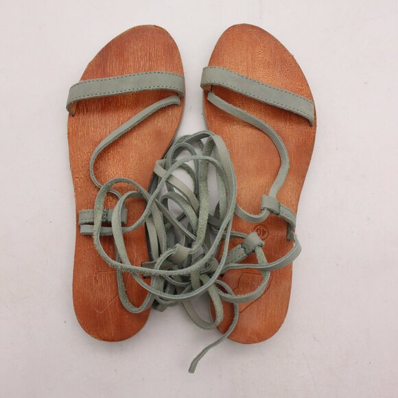 Satirisan Dalia Strappy Leather Sandals Gray Women's Size EU 40 Casual Shoes - Picture 9 of 10